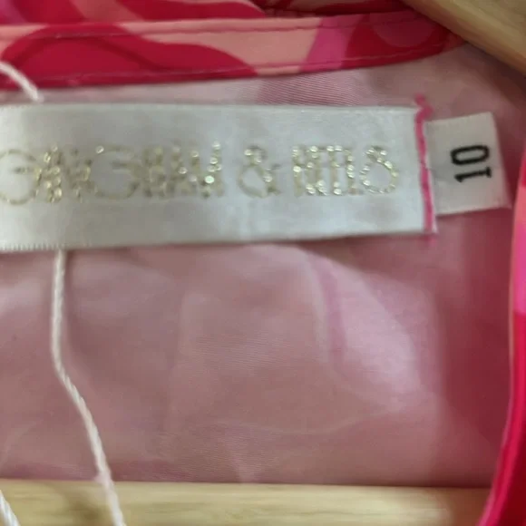 New! Gingham & Heels Jaidon Midi Dress - Pink Hibiscus Size AU 10 (Size US 6) - Picture 12 of 15